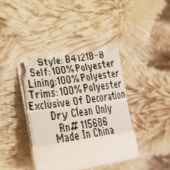 COPY - Johnny Was Gena Floral Embroidered Faux-Fur Coat Womens Medium - Picture 9 of 15